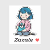 Pug en ik sticker (Vel)