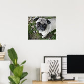 Pug en kiezelsteentjes print (Thuiskantoor)