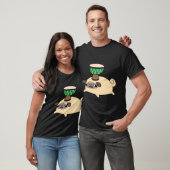Pug en Kleine Djembe T-shirt (Unisex)