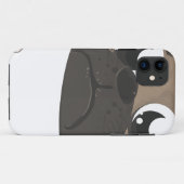 Pug en koffie Case-Mate iPhone case (Achterkant (horizontaal))