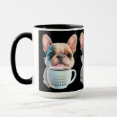 Pug en koffie hondenliefhebber koffieliefhebber mok (Links)