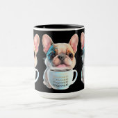 Pug en koffie hondenliefhebber koffieliefhebber mok (Midden)