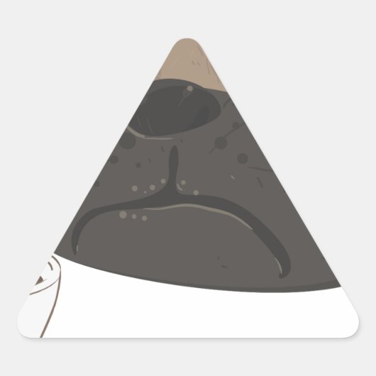 Pug en koffie sticker (Voorkant)