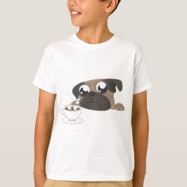 Pug en koffie t-shirt