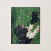 Pug en Newfoundland Dog Puzzle Legpuzzel (Verticaal)