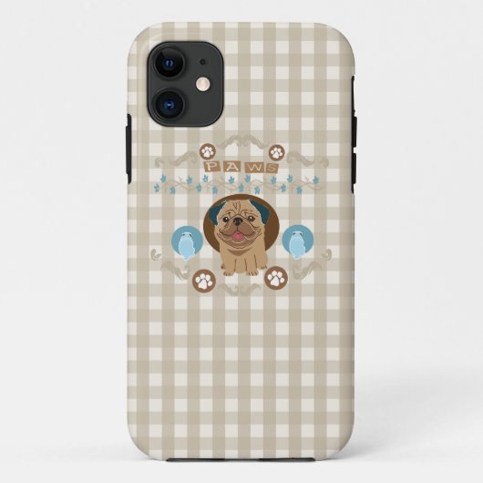 Pug en poten Case-Mate iPhone case (Achterkant)