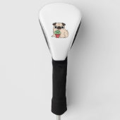Pug en succulent Plant Golfheadcover (Voorkant)