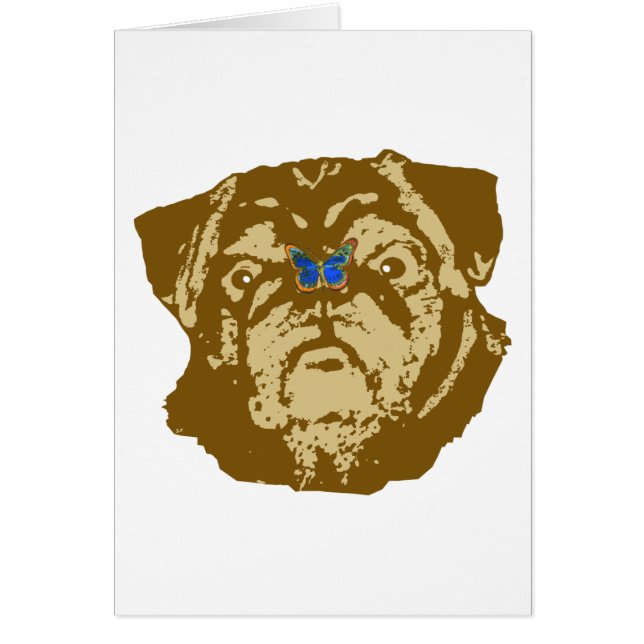 Pug en vlinder (Voorkant)