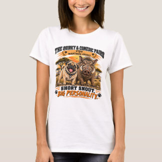Pug en Warthog T-shirt