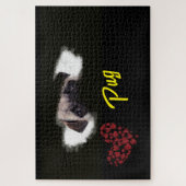 Pug Eyes Solid Color 1000-stuk Jigzaag Puzzle Legpuzzel (Verticaal)