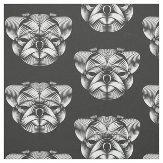 Pug - Fabric Fat Quater Stof