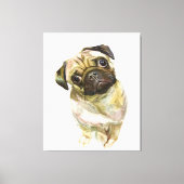 Pug Face Art Print | Cute Pug Dog (Voorkant)