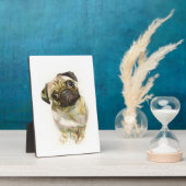 Pug Face Art Print | Cute Pug Dog Fotoplaat (Zijkant)