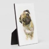 Pug Face Art Print | Cute Pug Dog Fotoplaat (Zijkant)