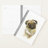 Pug Face Art Print | Cute Pug Dog Planner (Display)