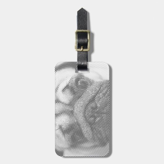 Pug Face Bagagelabel (Voorkant verticaal)