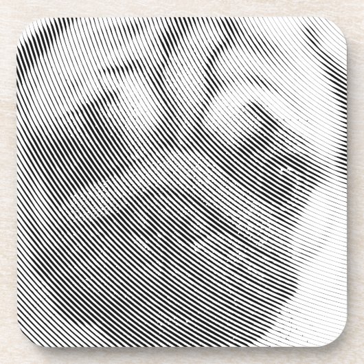 Pug Face Bier Onderzetter (Voorkant)