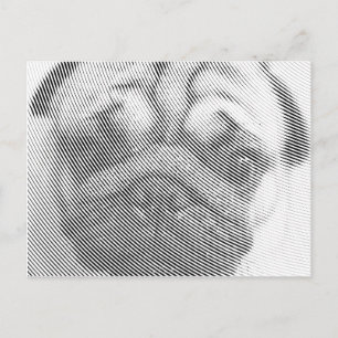 Pug Face Briefkaart