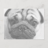 Pug Face Briefkaart (Voorkant)