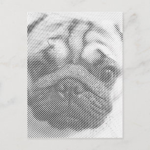 Pug Face Briefkaart