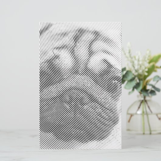 Pug Face Briefpapier (Staand voorkant)