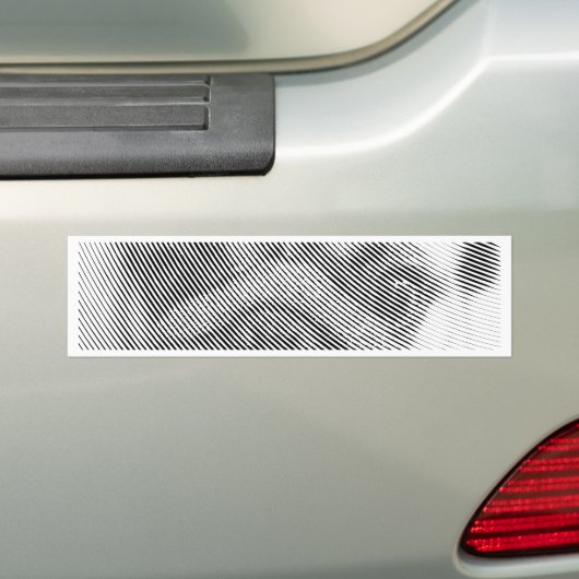 Pug Face Bumpersticker (Op auto)