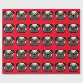 Pug Face Cadeaupapier (Vlak)