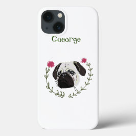 Pug Face, Dog Art Case-Mate iPhone Case