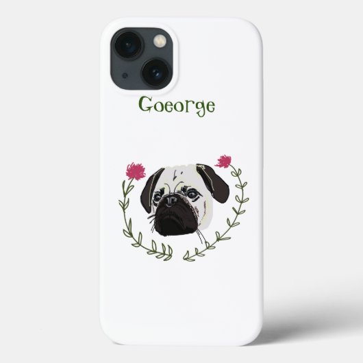 Pug Face, Dog Art Case-Mate iPhone Case (Achterkant)