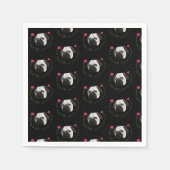 Pug Face, Dog Art Servet (Voorkant)