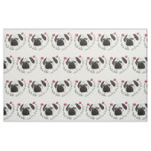 Pug Face, Dog Art Stof (Fat Quarter)