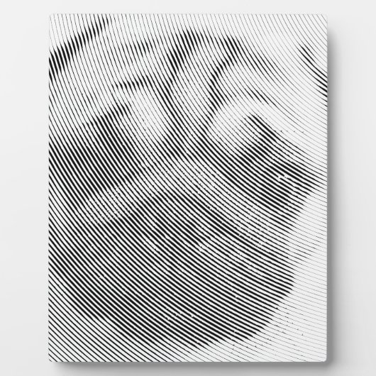 Pug Face Fotoplaat (Voorkant)