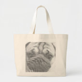 Pug Face Grote Tote Bag (Voorkant)