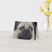 Pug Face Kaart - "Pugshot" (Gele Bloem)