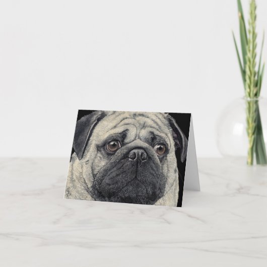 Pug Face Kaart - "Pugshot" (Voorkant)