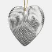 Pug Face Keramisch Ornament (Links)