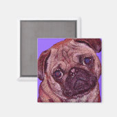 Pug Face Magnet (Voorkant / Achterkant)
