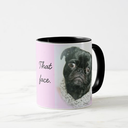 Pug Face Mok (Voorkant rechts)