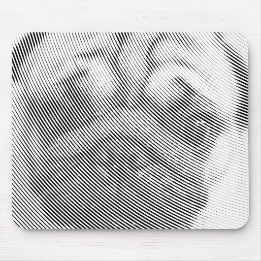 Pug Face Muismat (Voorkant)