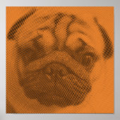 Pug Face Poster (Voorkant)