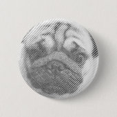 Pug Face Ronde Button 5,7 Cm (Voorkant)
