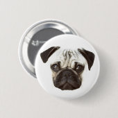 Pug Face Ronde Button 5,7 Cm (Voorkant /achterkant)