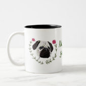 Pug Face, Schattigee Franse Bulldog Tweekleurige Koffiemok (Links)