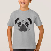 Pug Face Silhouette T-shirt (Voorkant)