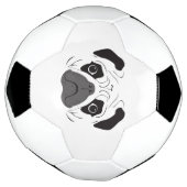 Pug Face Silhouette Voetbal (Gedraaid)
