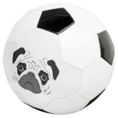 Pug Face Silhouette Voetbal (Drie kwart)