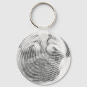 Pug Face Sleutelhanger (Voorkant)