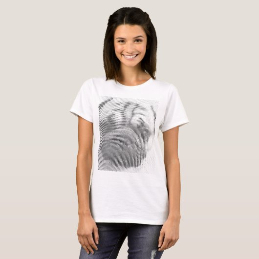 Pug Face T-shirt (Voorkant volledig)