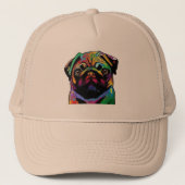 Pug Face Trucker Pet (Voorkant)