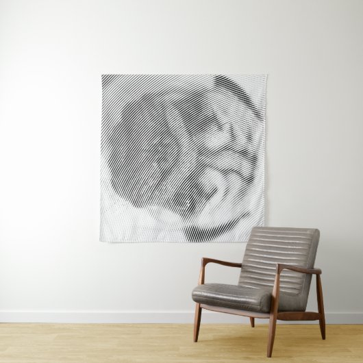 Pug Face Wandkleed (In Situ (horizontaal))